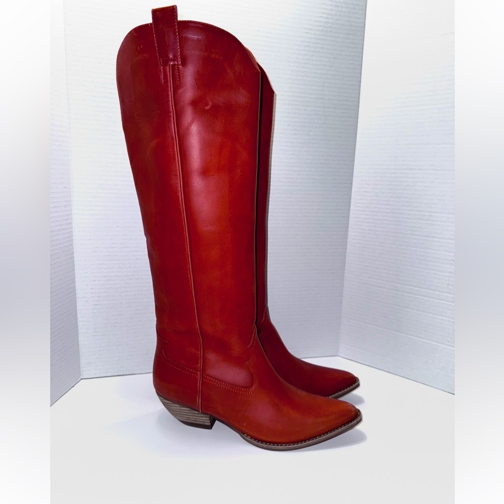 Jeffrey Campbell Calvera Rust Western Boots 9